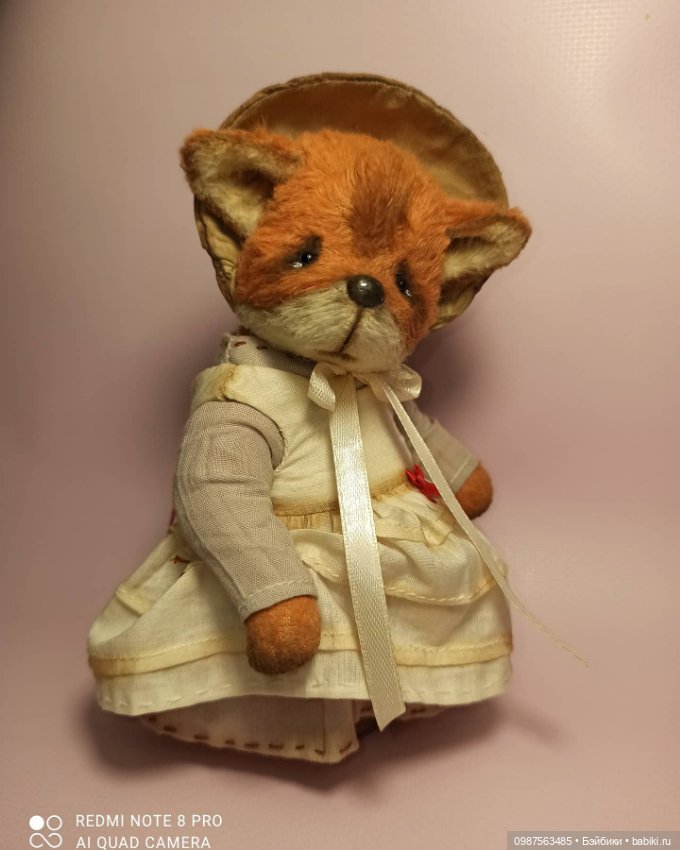 Лисичка,Ростик 16 см — Авторские мишки Тедди и друзья: фото (фото 3)