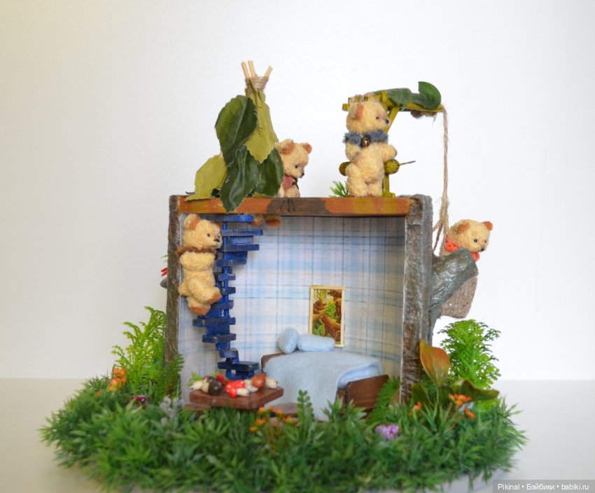 Домик в лесу — Кукольные домики своими руками: фото