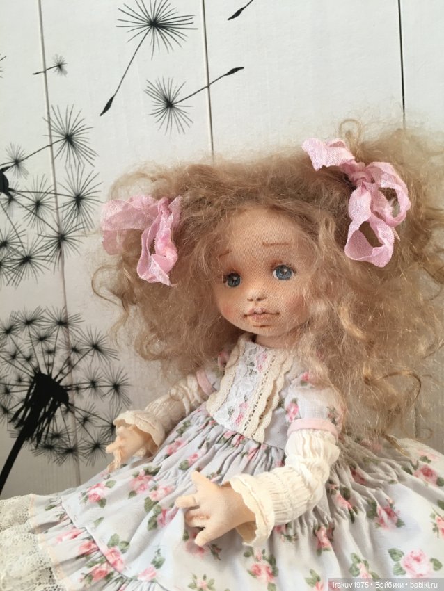 Очаровательная текстильная куколка Ася