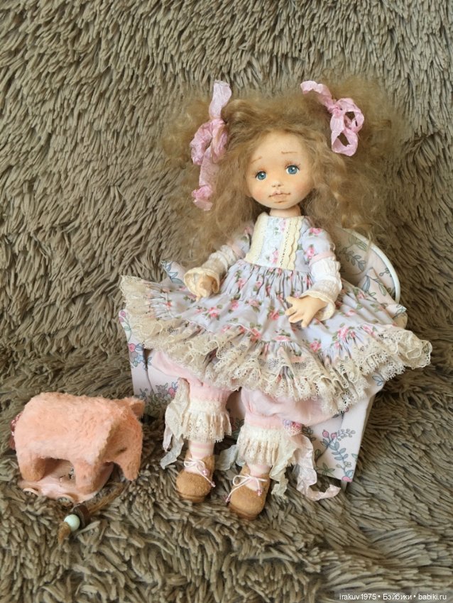 Очаровательная текстильная куколка Ася (фото 2)