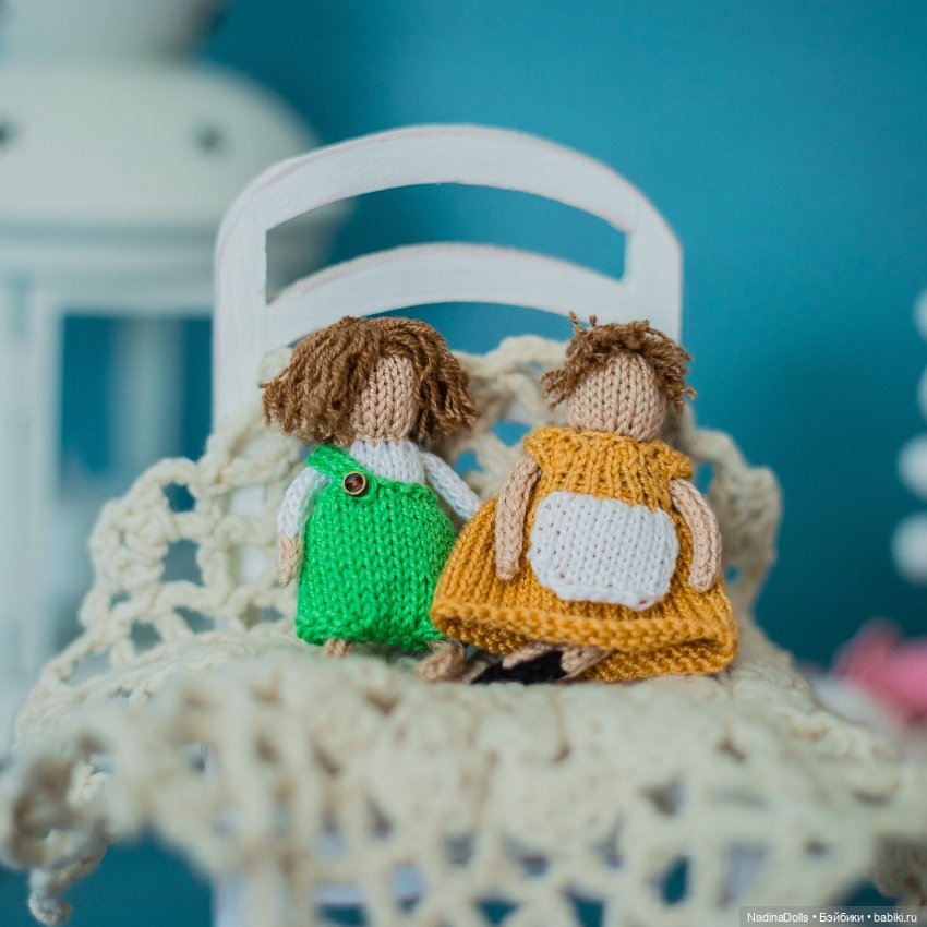Куклы-малышки — Авторские вязаные куклы: интерьерные