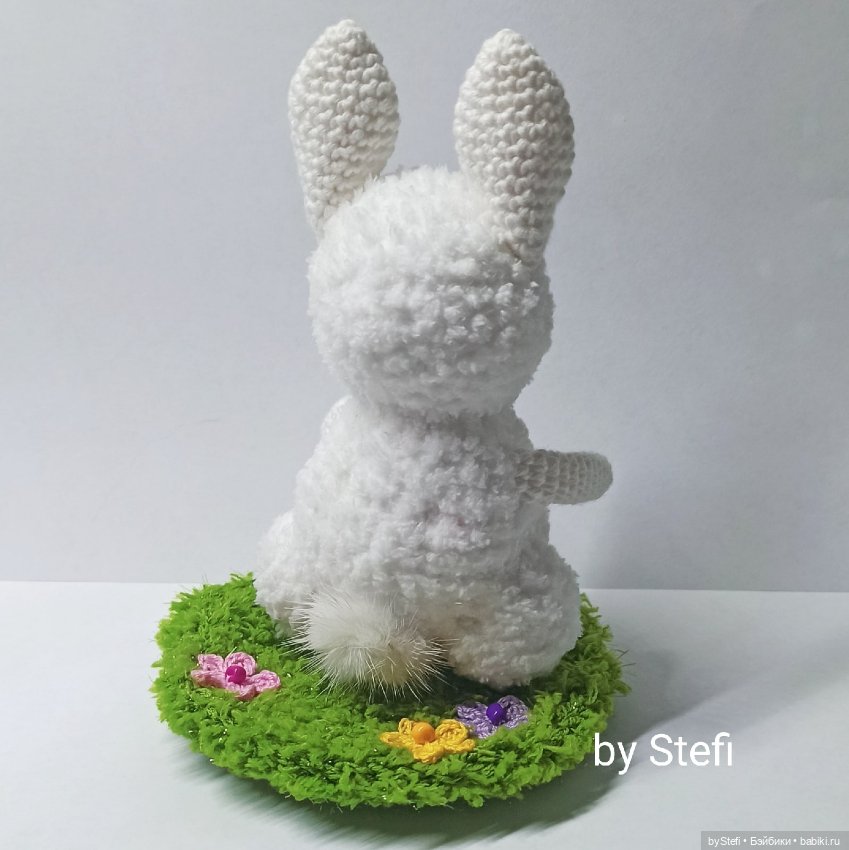 Заяц Пуш — Вязаные игрушки и амигуруми: крючком (фото 8)