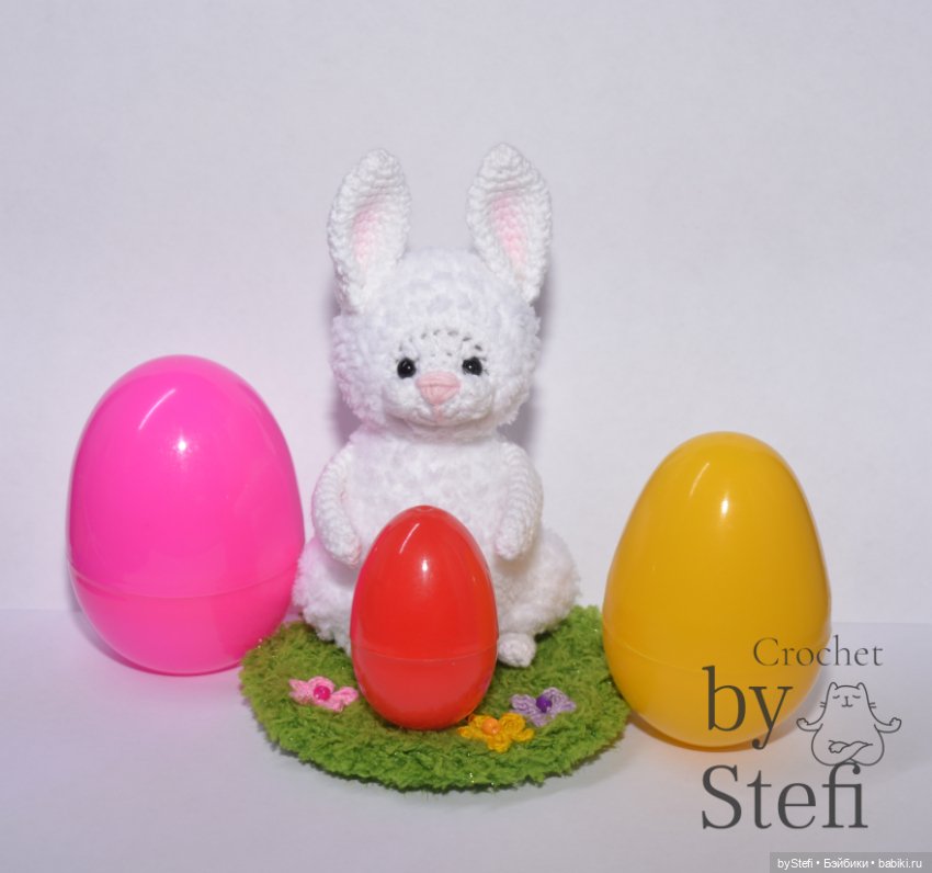 Заяц Пуш — Вязаные игрушки и амигуруми: крючком
