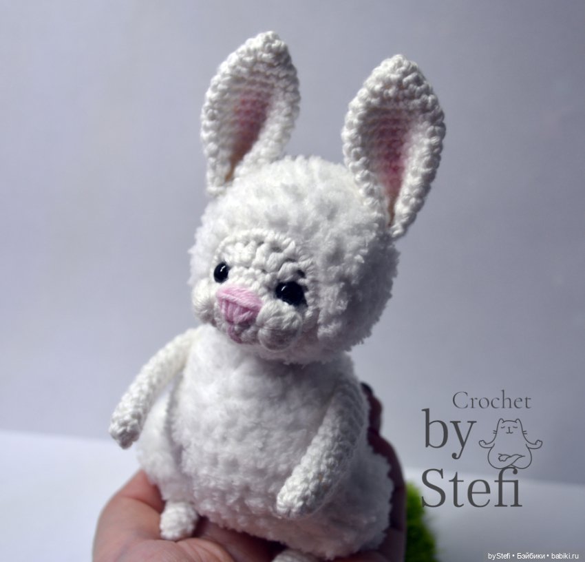 Заяц Пуш — Вязаные игрушки и амигуруми: крючком (фото 4)