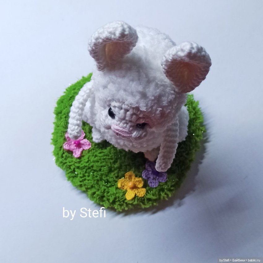 Заяц Пуш — Вязаные игрушки и амигуруми: крючком (фото 5)