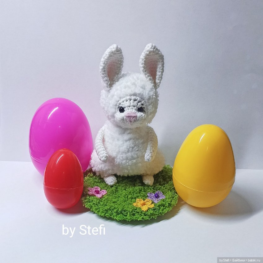 Заяц Пуш — Вязаные игрушки и амигуруми: крючком (фото 6)