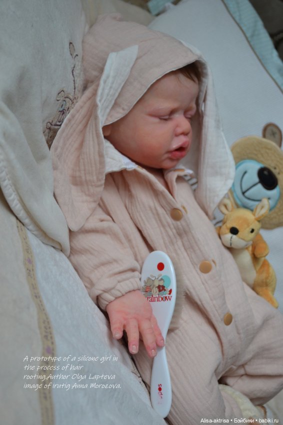 Силиконовая девочка Катарина.Прототип, скульптор Ольга Лаптева, рутинг волос и фото Анны Морозовой