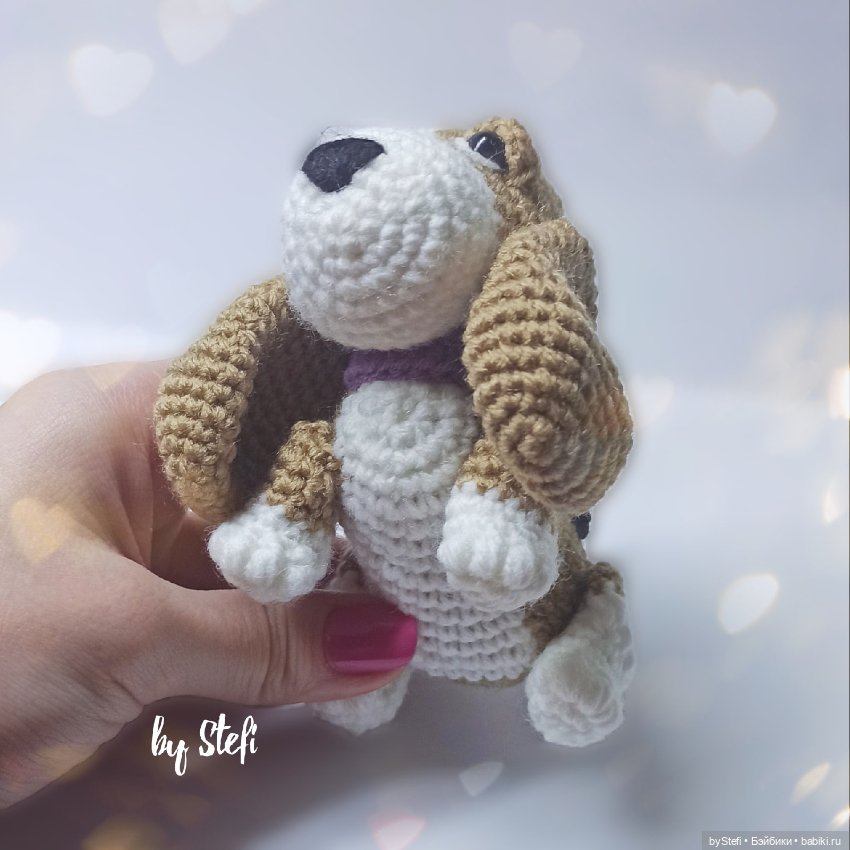 Собачка бассет — Вязаные игрушки и амигуруми: крючком (фото 5)