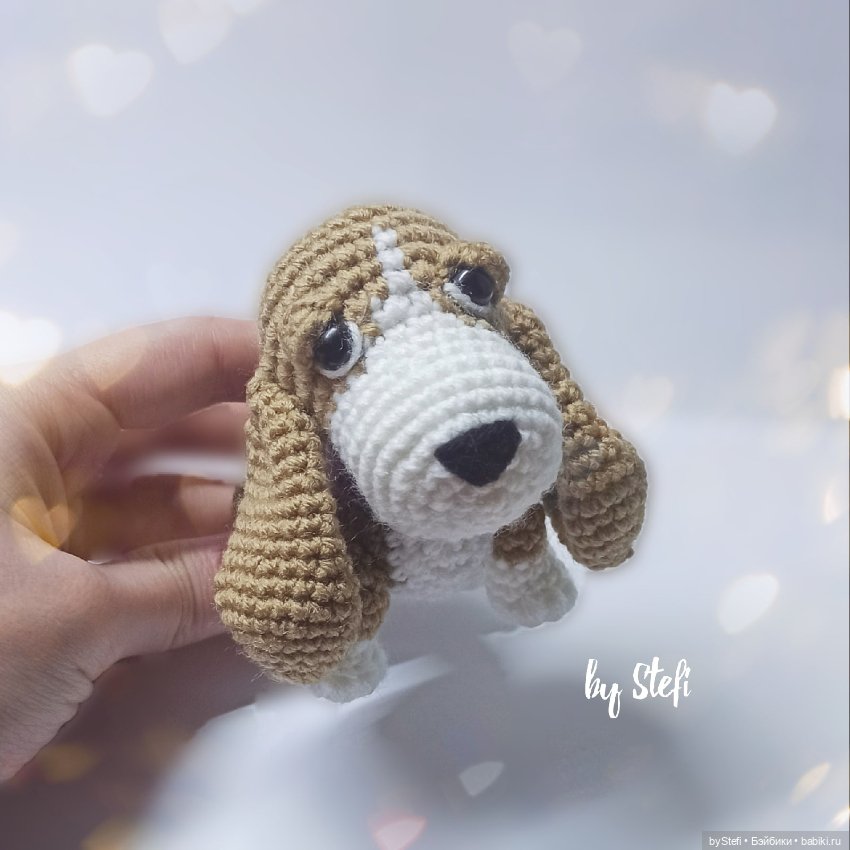 Собачка бассет — Вязаные игрушки и амигуруми: крючком (фото 2)