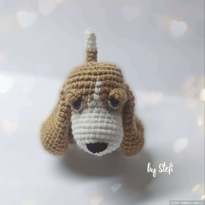 Собачка бассет — Вязаные игрушки и амигуруми: крючком (фото 3)