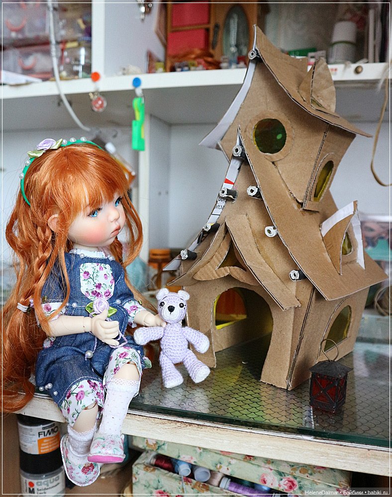 Домик для феечек - из того, что под руку попало (фото 6)