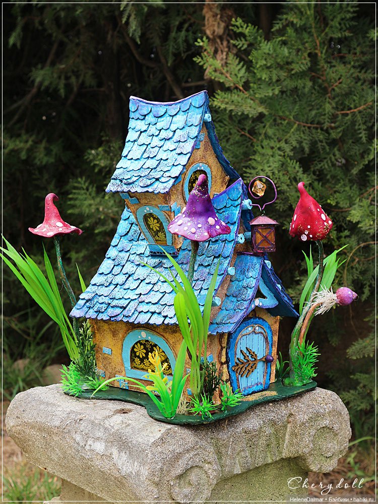 Домик для феечек - из того, что под руку попало