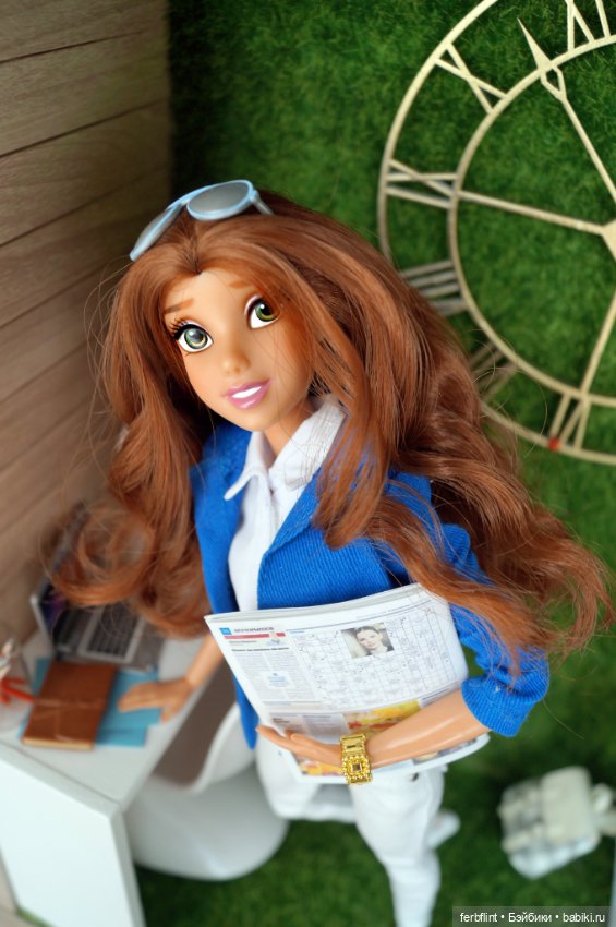 Красавица в работе — Куклы Disney Animators и Принцессы Диснея: Disney Store (фото 9)