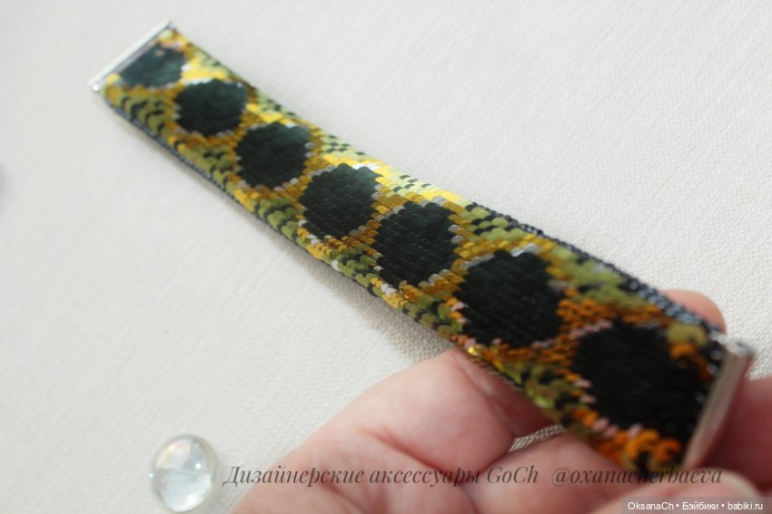 Новый браслетик из пайеток (фото 6)