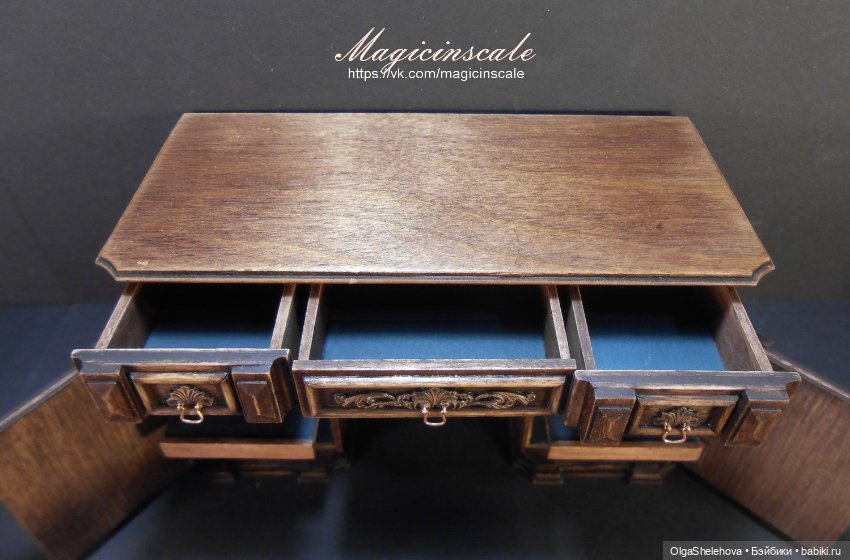 Кабинет в стиле 19 века — Мебель для кукол и домиков: фото