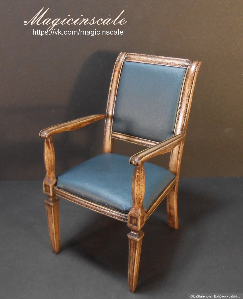 Кабинет в стиле 19 века — Мебель для кукол и домиков: фото