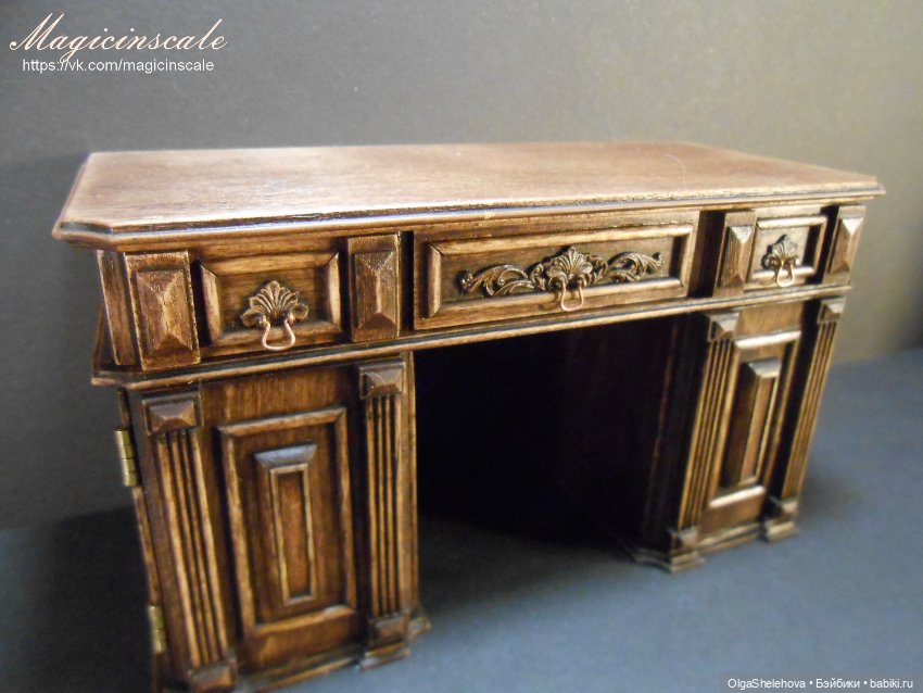 Кабинет в стиле 19 века — Мебель для кукол и домиков: фото