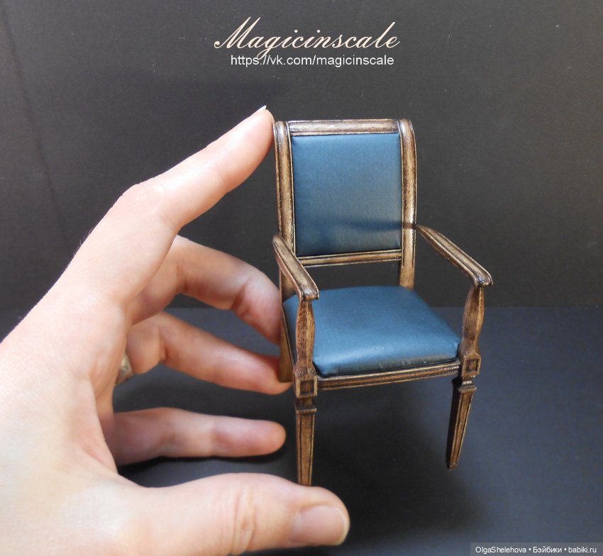 Кабинет в стиле 19 века — Мебель для кукол и домиков: фото