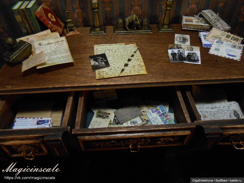 Кабинет в стиле 19 века — Мебель для кукол и домиков: фото (фото 6)