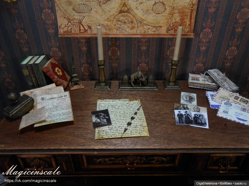 Кабинет в стиле 19 века — Мебель для кукол и домиков: фото (фото 5)