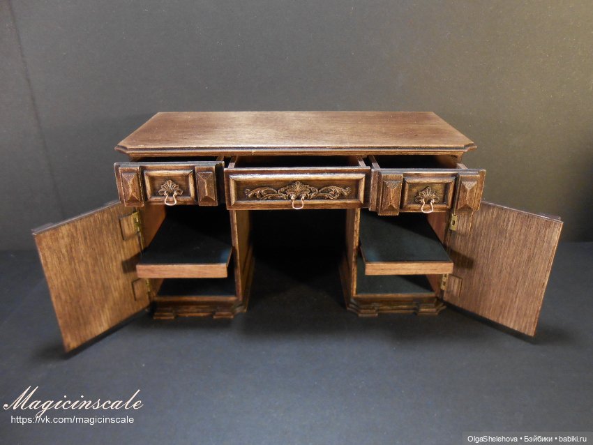 Кабинет в стиле 19 века — Мебель для кукол и домиков: фото