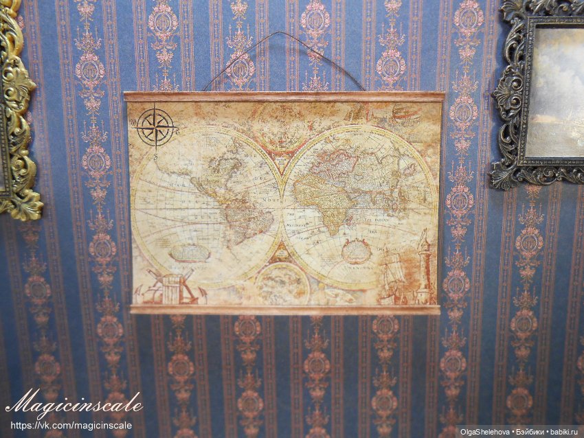 Кабинет в стиле 19 века — Мебель для кукол и домиков: фото