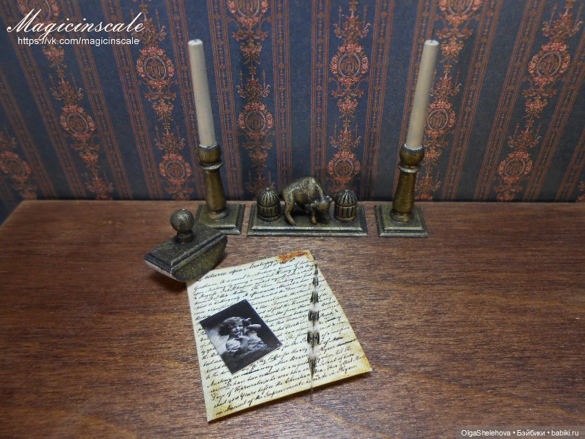 Кабинет в стиле 19 века — Мебель для кукол и домиков: фото (фото 9)