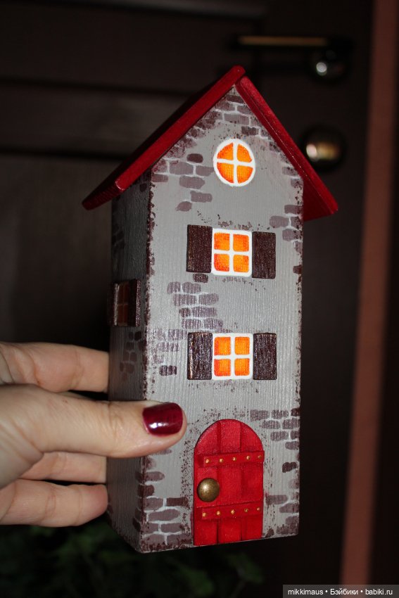 Домики и воздушный шар Глазуновой Анны