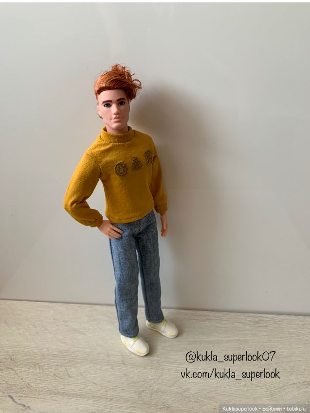 3 джемпера для Кена и пышки по одной выкройке (фото 3)