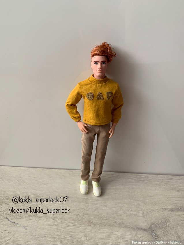3 джемпера для Кена и пышки по одной выкройке (фото 2)