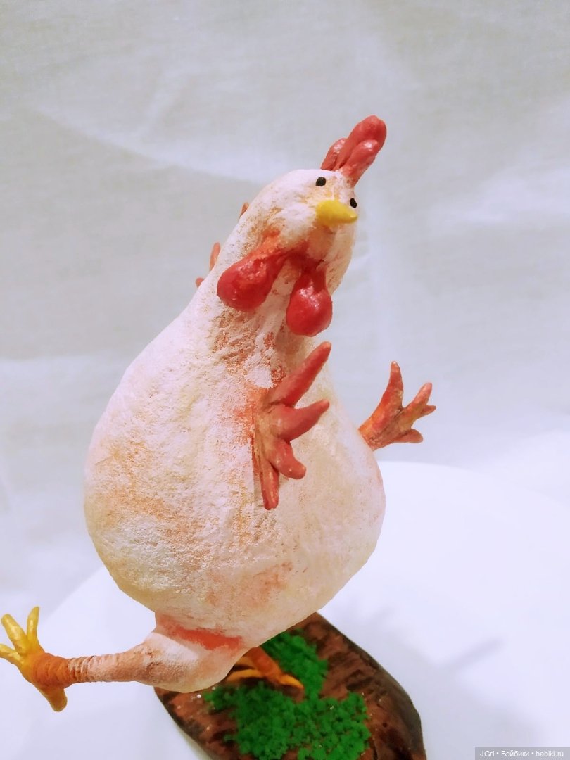 Цыпа на прогулке — Ватные игрушки на елку: ретро