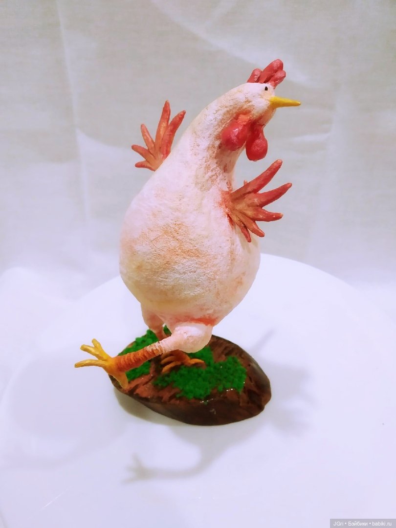 Цыпа на прогулке — Ватные игрушки на елку: ретро (фото 4)