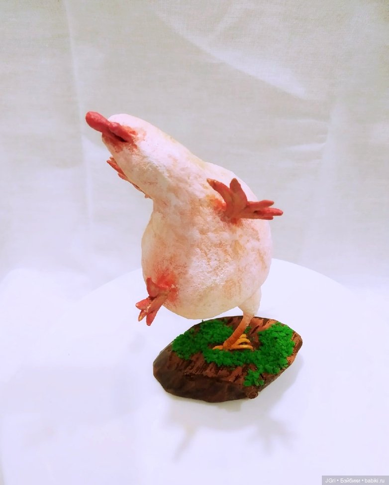 Цыпа на прогулке — Ватные игрушки на елку: ретро (фото 7)