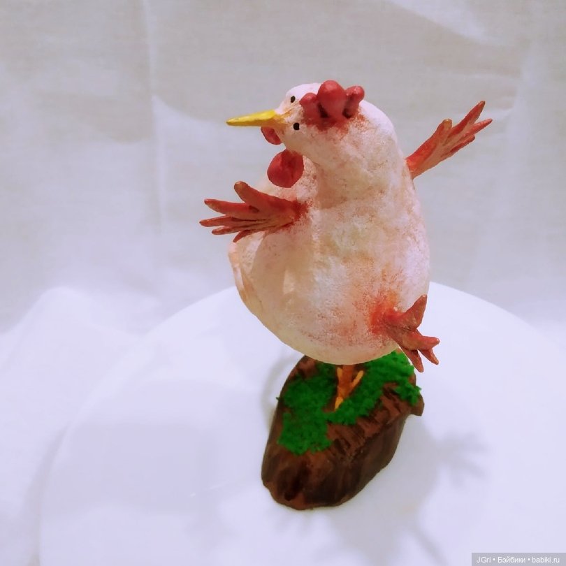 Цыпа на прогулке — Ватные игрушки на елку: ретро (фото 3)