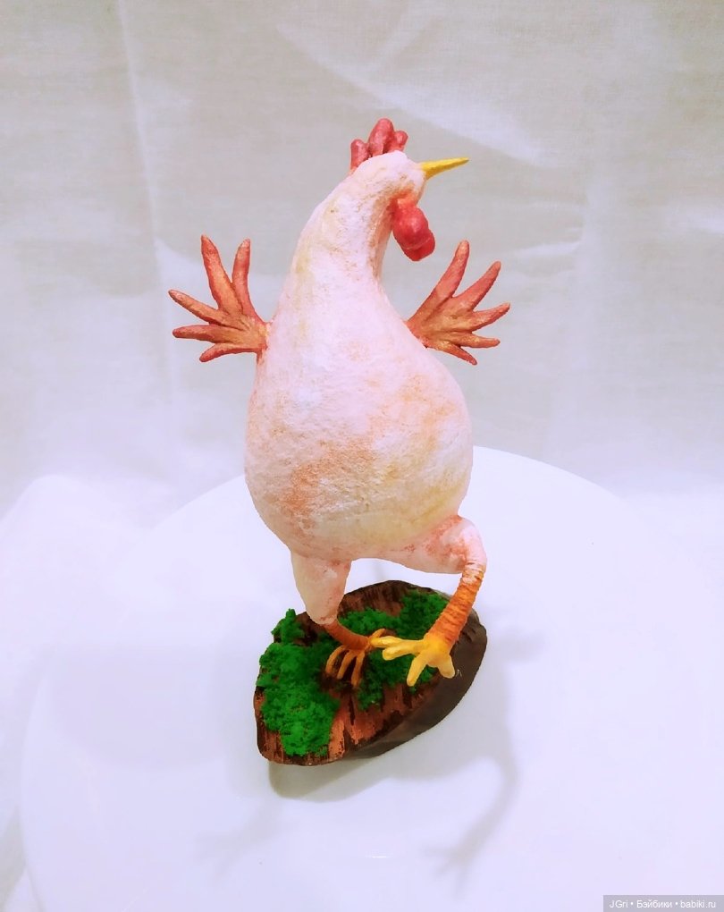 Цыпа на прогулке — Ватные игрушки на елку: ретро