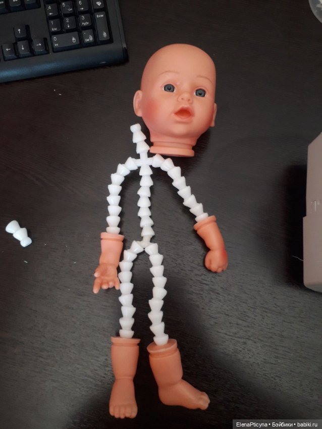 "Тренировочный манекен" — Реставрация и преображение кукол: ремонт (фото 3)