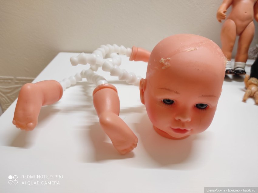 "Тренировочный манекен" — Реставрация и преображение кукол: ремонт