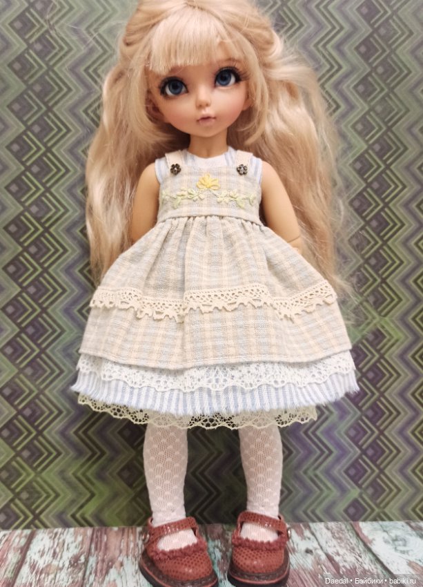 Сарафан на Рэйчел — Одежда и обувь для кукол своими руками: фото (фото 9)