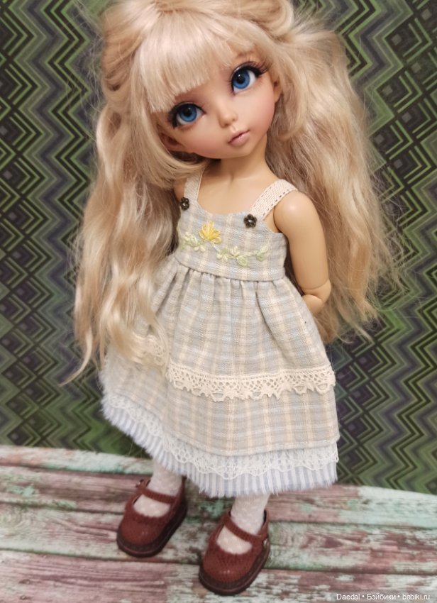 Сарафан на Рэйчел — Одежда и обувь для кукол своими руками: фото (фото 7)