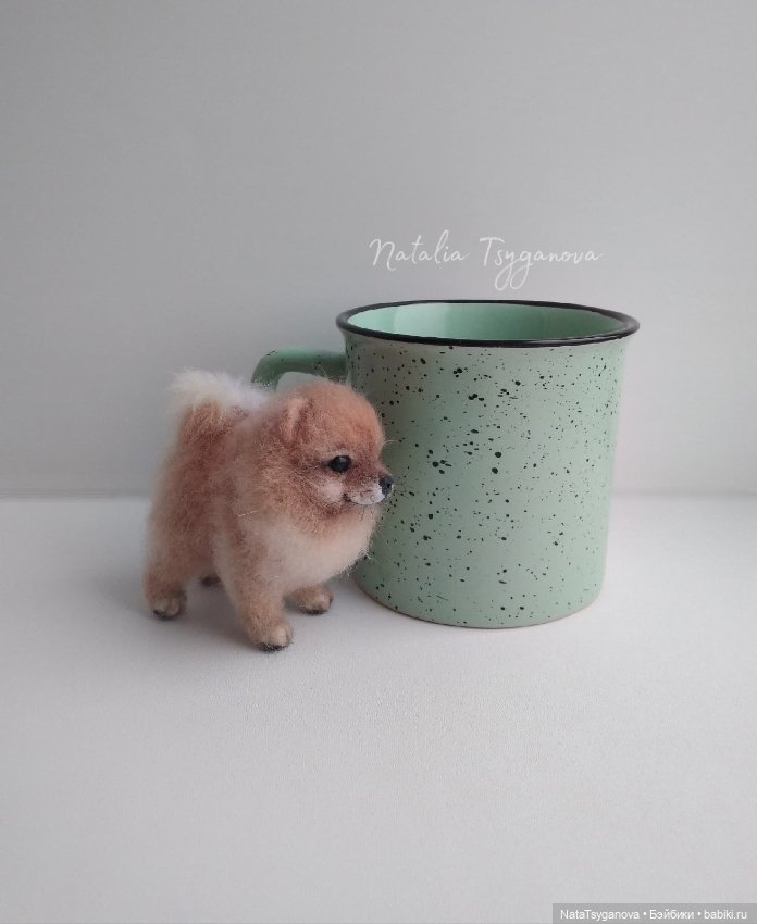 Малыш шпиц — Валяные игрушки из шерсти: сухое валяние (фото 3)