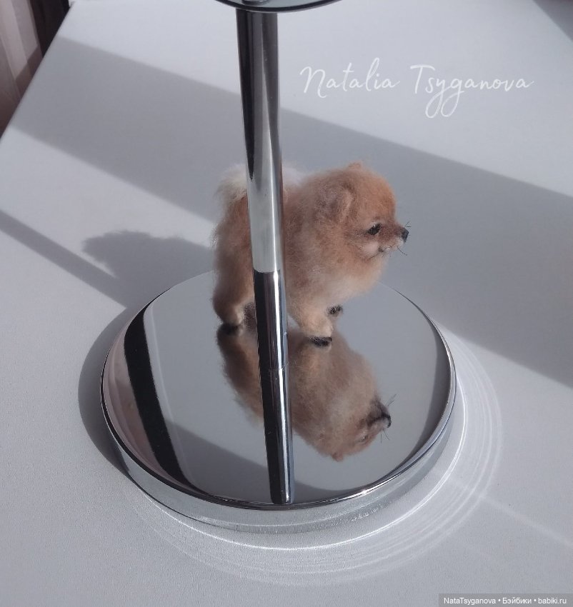 Малыш шпиц — Валяные игрушки из шерсти: сухое валяние