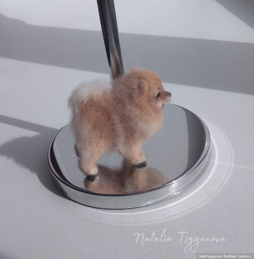 Малыш шпиц — Валяные игрушки из шерсти: сухое валяние (фото 2)