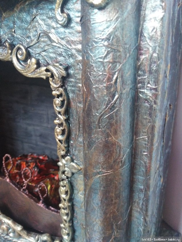 Винтажный камин для кукол - хамелеон (фото 2)