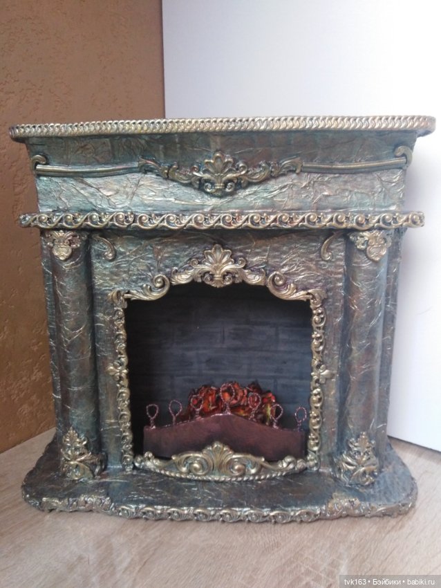 Винтажный камин для кукол - хамелеон (фото 3)