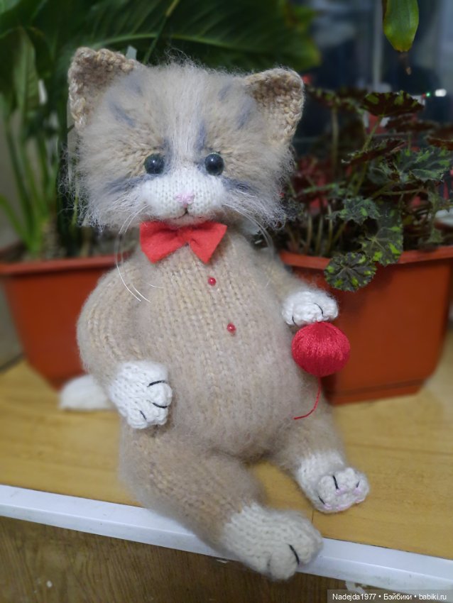 Новые котики по МК Ольги Бессогоновой и мышь по описанию Клэр Гарланд (фото 9)