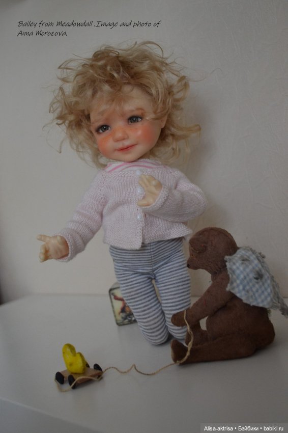 Бейли в новом паричке — Куклы Meadow dolls (Медовушки): BJD (БЖД) (фото 7)