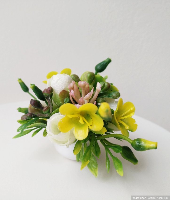 Цветочная композиция в миниатюре 1:6 (фото 5)