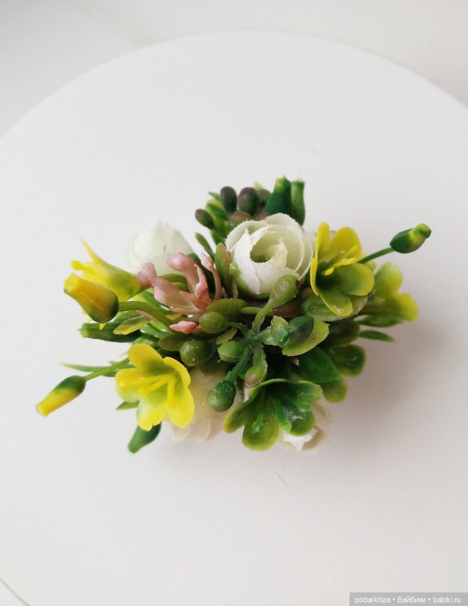 Цветочная композиция в миниатюре 1:6 (фото 3)