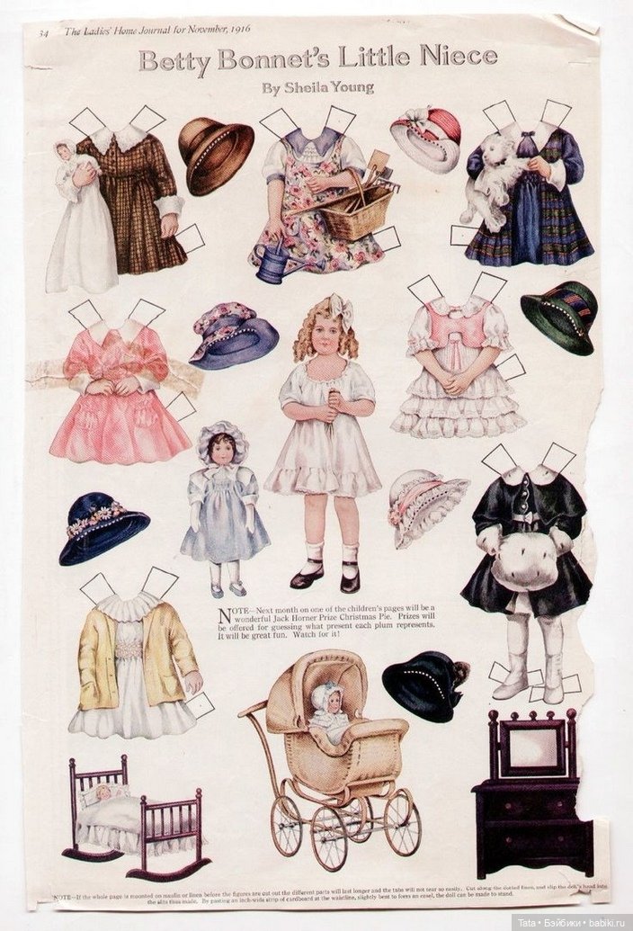 Бумажные куклы The Lettie Lane Paper Family - началo ХХ векa (фото 5)
