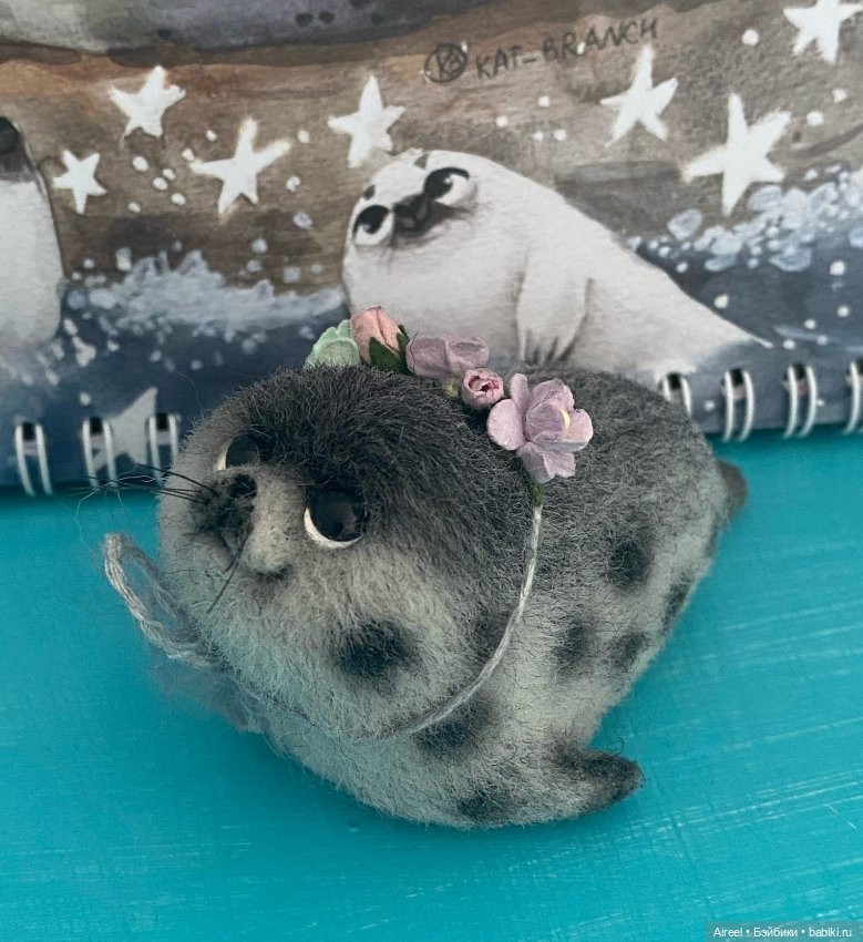 Очаровательный тюленьчик от мастерицы Алины Макаровой (фото 5)